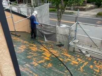 鹿島市　屋根塗装　外壁塗装　株式会社キス　高圧洗浄