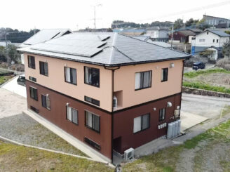 東彼杵町　アパート　外壁塗装　太陽光パネル　リフォーム工事　株式会社キス